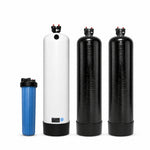 Low-Maintenance Well Water System: 4-stage salt-free, electricity-free treatment with sediment filter, 2.5 cu ft acid neutralizer, 2.5 cu ft salt-free water conditioner, and 2.5 cu ft whole-house carbon filter