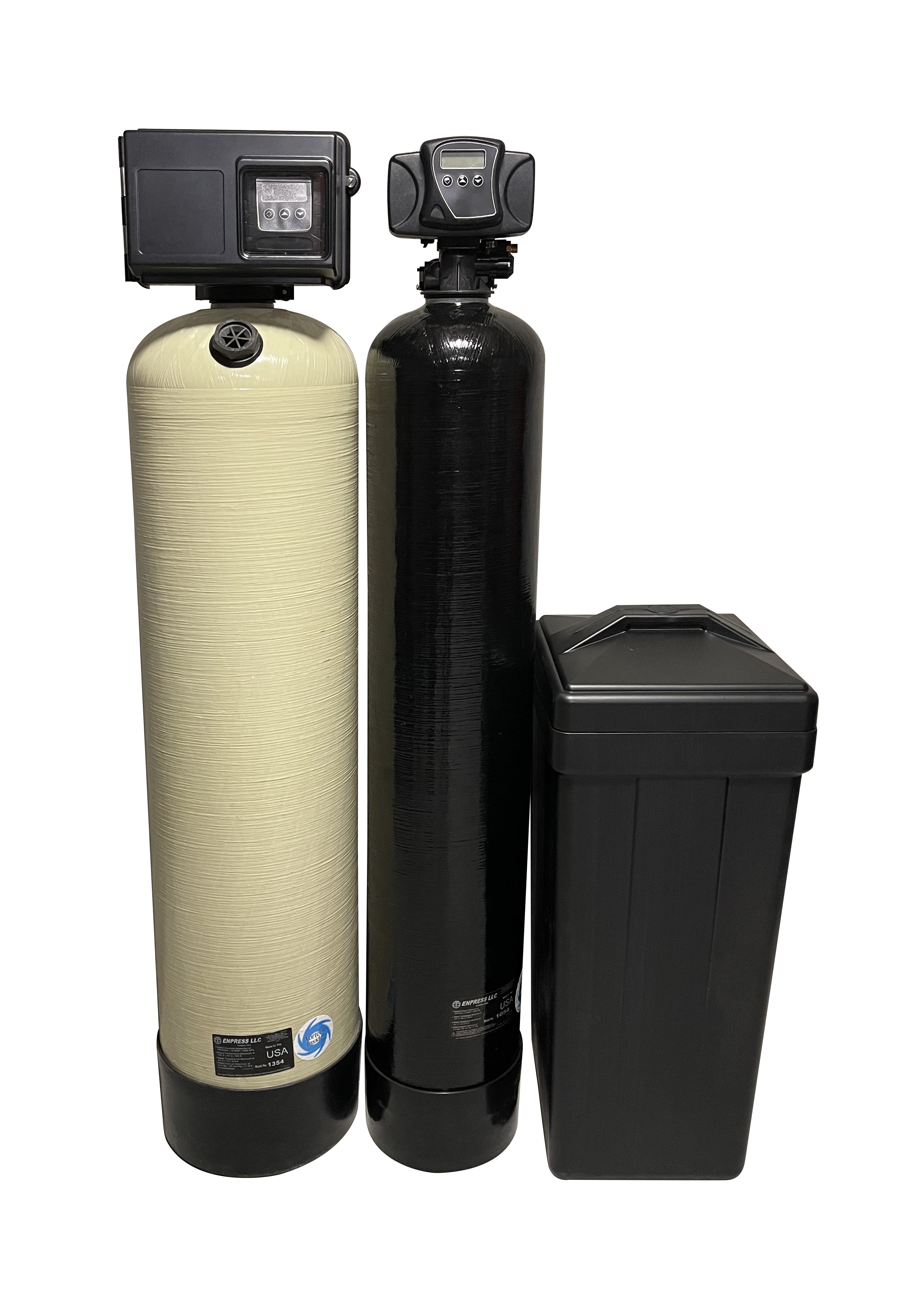 Fleck 2.5 Cubic Foot 2510SXT Acid Neutralizer & Fleck 5600SXT 48,000 Grain Water Softener
