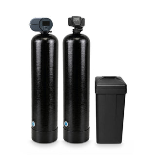 Fleck 2510 AiQ 2.5 Katalox Light Iron Filter & Fleck 5600SXT 64,000 Grain Water Softener