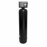 Whole house catalytic carbon filter, 2.5 cubic foot Fleck 2510SXT backwashing valve on a black Vortech tank with Centaur catalytic carbon, sold by Mid Atlantic Water