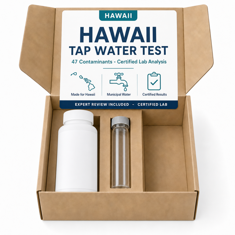 Hawaii Tap Water Test kit - 47 Contaminants - Certified Lab Analysis