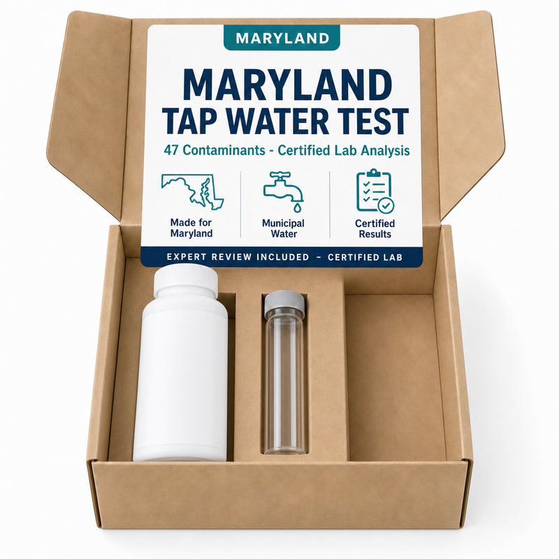 Maryland Tap Water Test kit - 47 Contaminants - Certified Lab Analysis