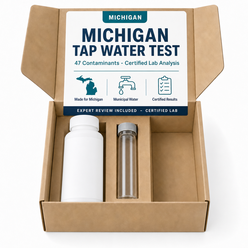 Michigan Tap Water Test kit - 47 Contaminants - Certified Lab Analysis
