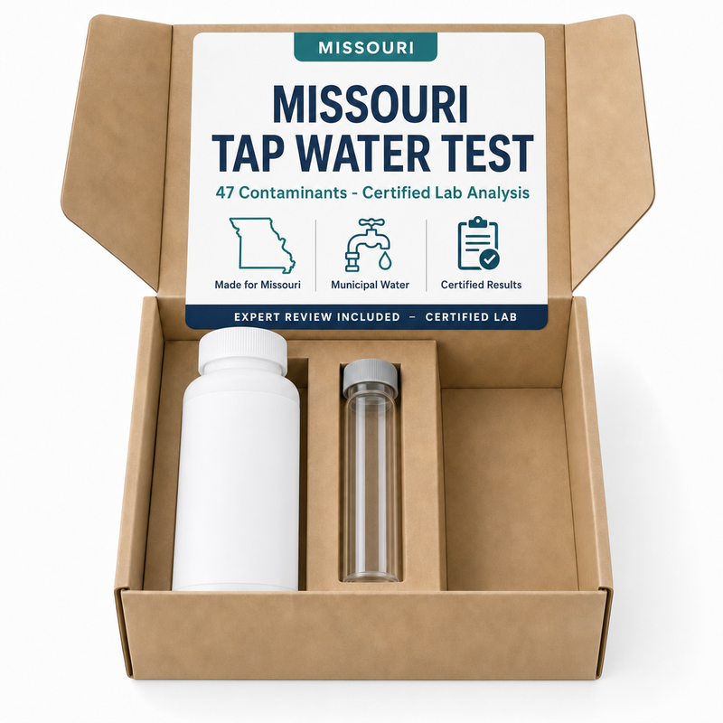 Missouri Tap Water Test kit - 47 Contaminants - Certified Lab Analysis