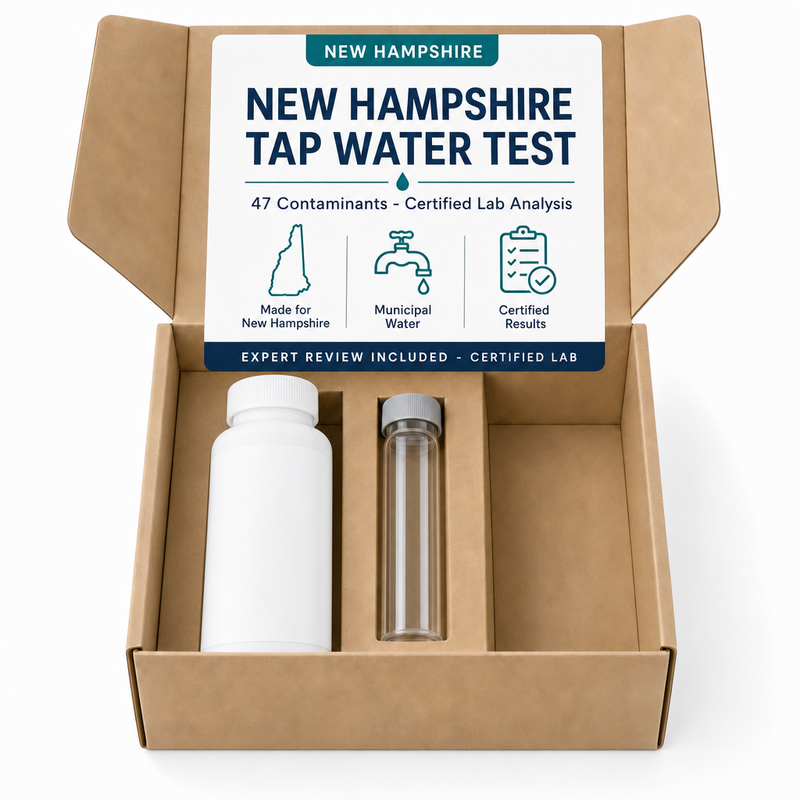 New Hampshire Tap Water Test kit - 47 Contaminants - Certified Lab Analysis