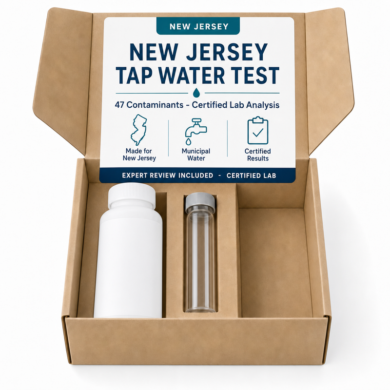 New Jersey Tap Water Test kit - 47 Contaminants - Certified Lab Analysis