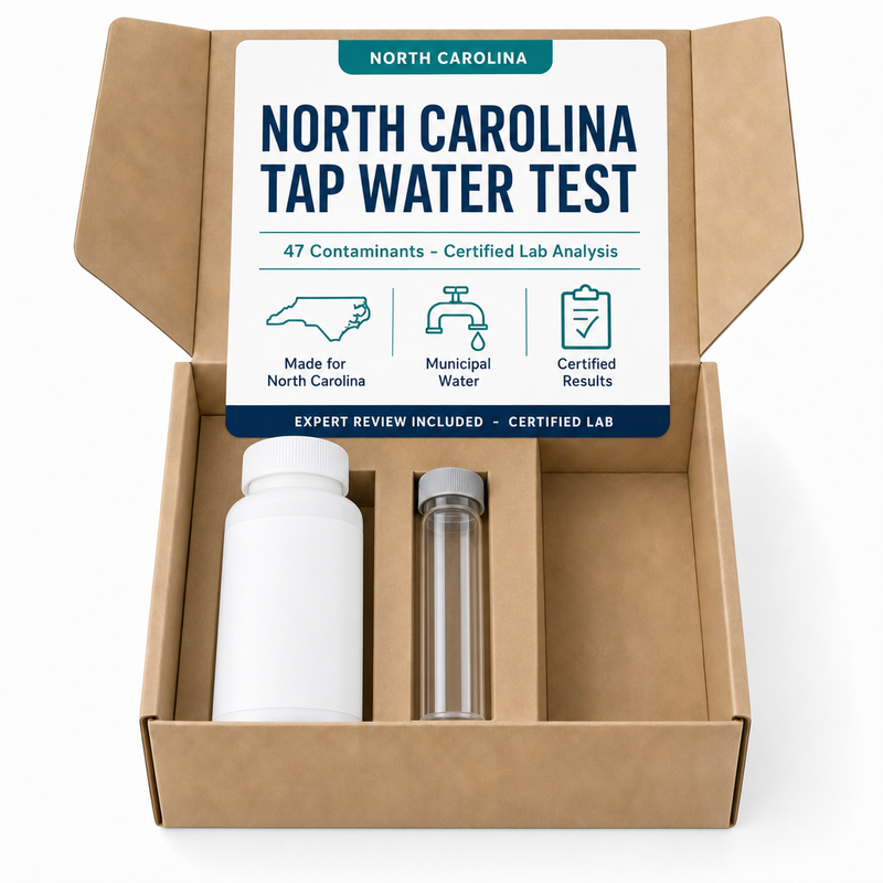 North Carolina Tap Water Test kit - 47 Contaminants - Certified Lab Analysis