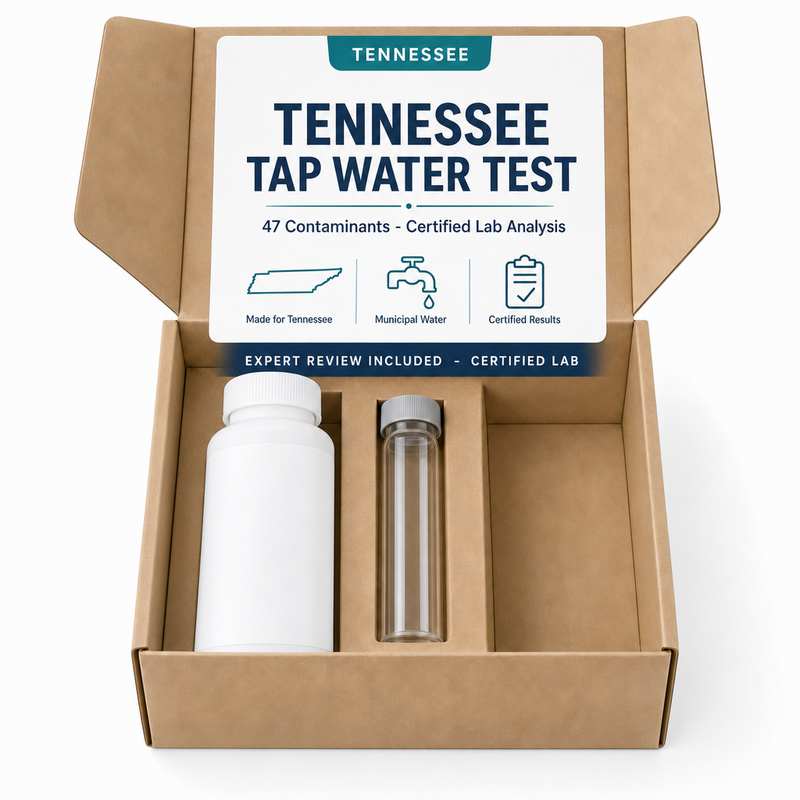 Tennessee Tap Water Test kit - 47 Contaminants - Certified Lab Analysis