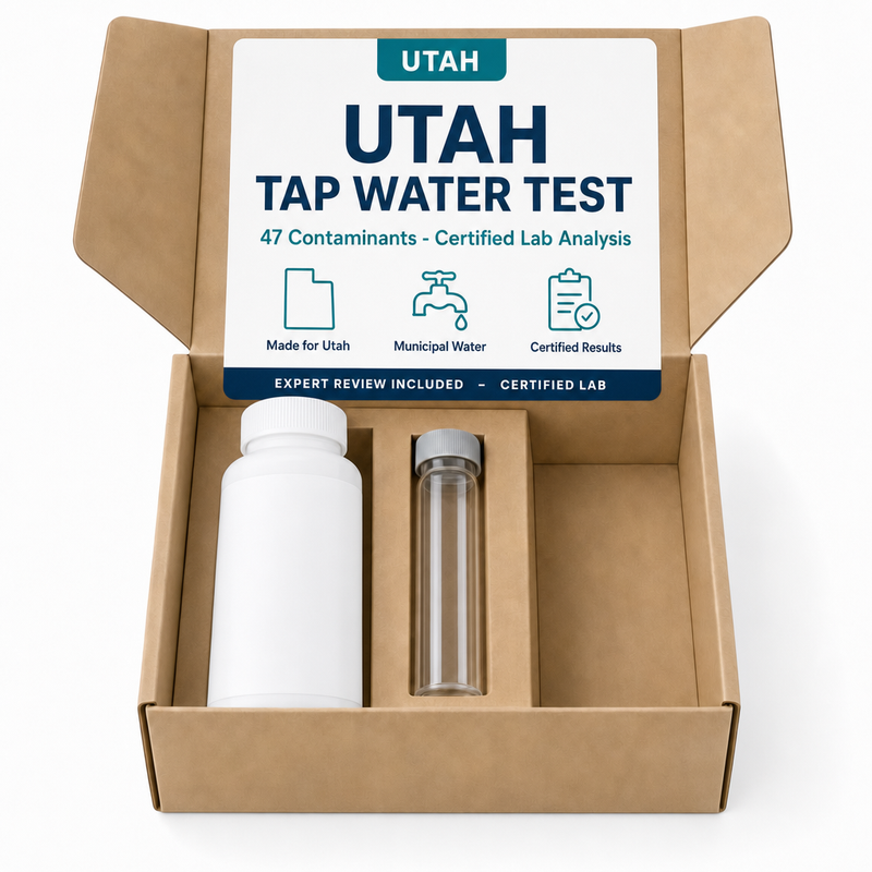 Utah Tap Water Test kit - 47 Contaminants - Certified Lab Analysis