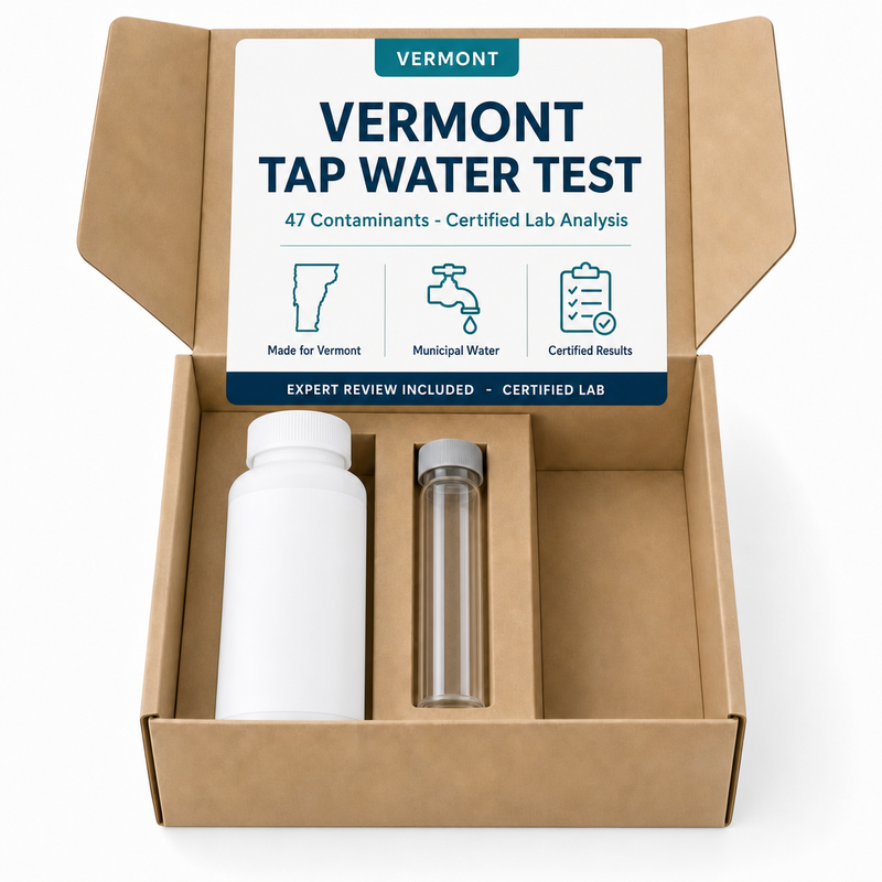 Vermont Tap Water Test kit - 47 Contaminants - Certified Lab Analysis