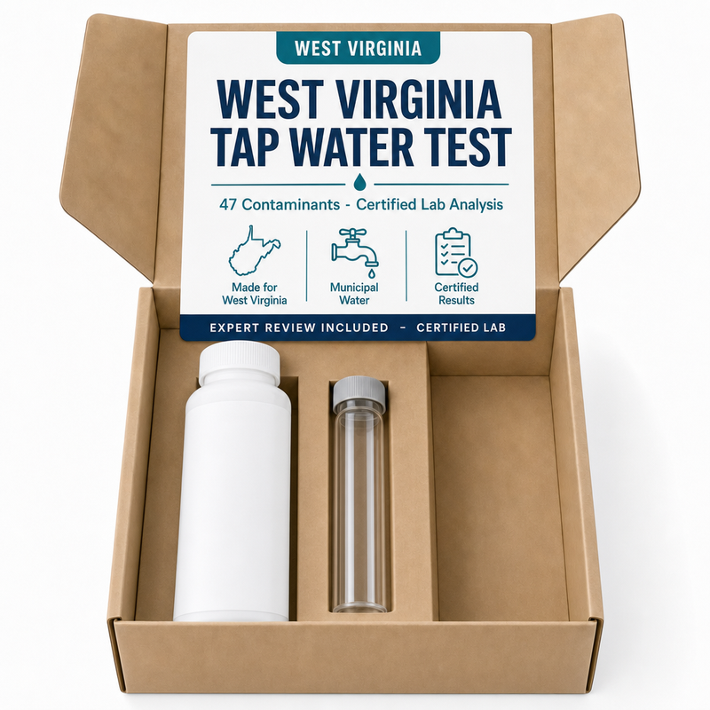 West Virginia Tap Water Test kit - 47 Contaminants - Certified Lab Analysis