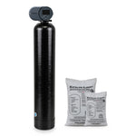 1.5 cu ft iron filter for well water: Fleck 2510 AiQ control valve on a 10x54 Vortech tank, with one 1 cu ft and one 1/2 cu ft bag of Katalox Light media, which ships in separate bags for loading at install
