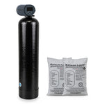 2.0 cu ft iron filter for well water: Fleck 2510 AiQ control valve on a 12x52 Vortech tank, with two 1 cu ft bags of Katalox Light media, which ships in separate bags for loading at install