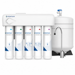 PFAS Reverse Osmosis System from Mid Atlantic Water: Pentair FreshPoint GRO-575B 5-stage under-sink RO certified for 99.7% Total PFAS reduction, with 4.4 gallon storage tank and air gap faucet