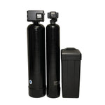 Fleck 2510AIO Katalox-Light iron filter paired with Fleck 5600SXT water softener and 18x33 brine tank, complete well water treatment package from Mid Atlantic Water