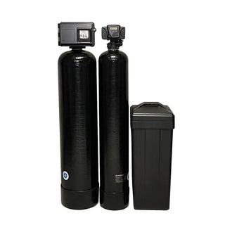 Fleck 2510AIO 2.5 Katalox Light Iron Filter & Fleck 5600SXT 48,000 Grain Water Softener
