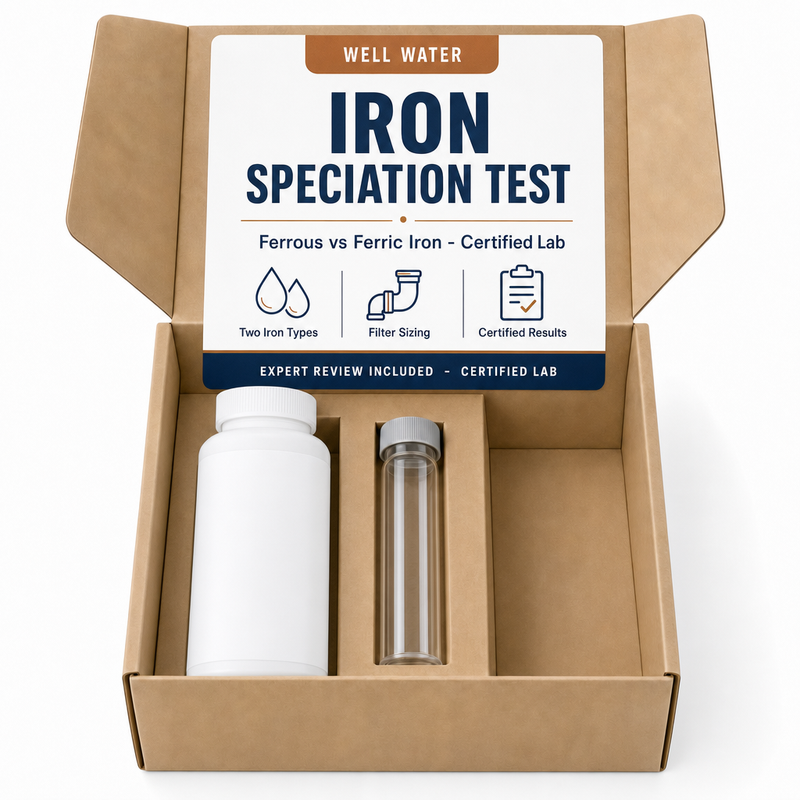 Iron Speciation Test kit - Ferrous vs Ferric Iron - Certified Lab
