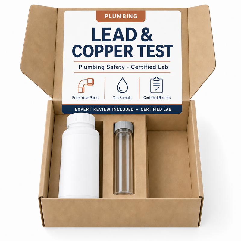 Lead & Copper Test kit - Plumbing Safety - Certified Lab