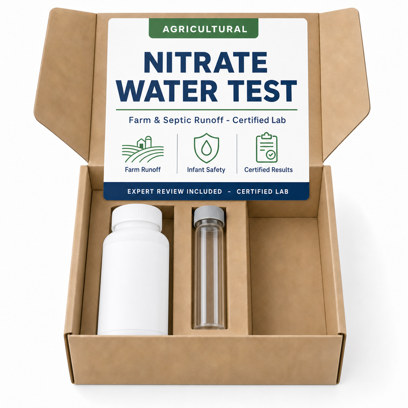 Nitrate Water Test kit - Farm & Septic Runoff - Certified Lab