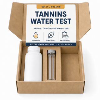 Tannins Water Test Kit: Certified Lab Analysis for Yellow / Tea-Colored Water