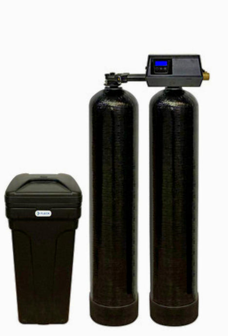 Fleck 9100SXT 64,000 Grain Twin Tank Water Softener System