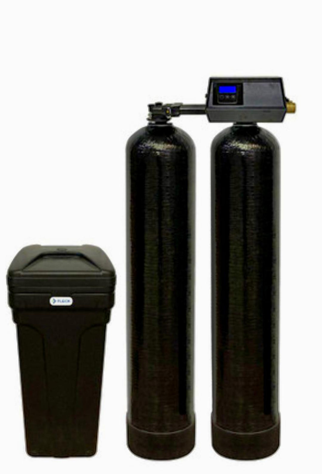 Fleck 9100SXT 64,000 Grain Twin Tank Water Softener System