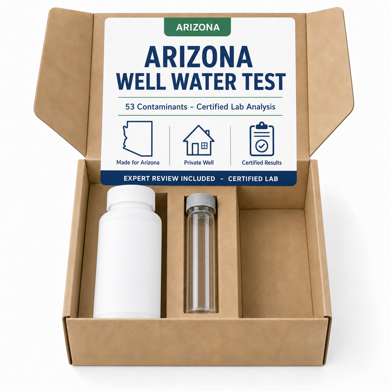 Arizona Well Water Test kit - 53 Contaminants - Certified Lab Analysis