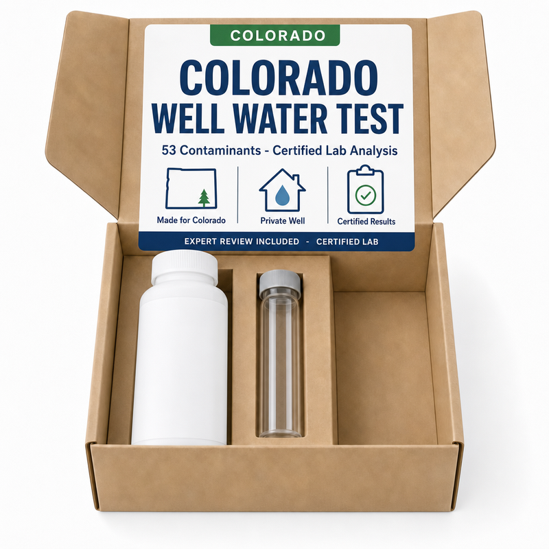 Colorado Well Water Test kit - 53 Contaminants - Certified Lab Analysis