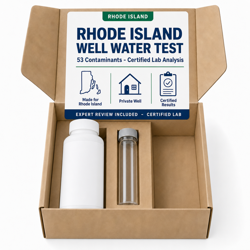 Rhode Island Well Water Test kit - 53 Contaminants - Certified Lab Analysis