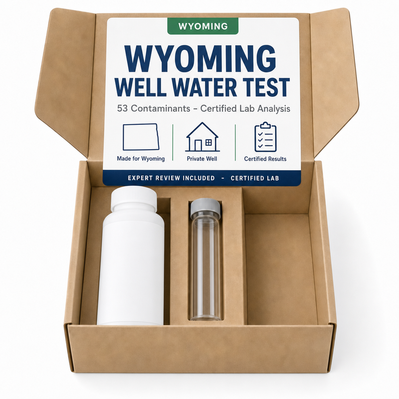 Wyoming Well Water Test kit - 53 Contaminants - Certified Lab Analysis