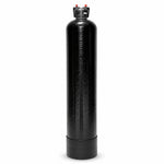 Whole house non-backwashing carbon filter, 1.5 cubic foot Clack C1190 upflow head on a black Vortech tank with Centaur catalytic carbon, sold by Mid Atlantic Water