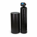 Whole house nitrate filter system, 13 inch by 54 inch Vortech mineral tank with 2.5 cubic feet of WQA Gold Seal ResinTech SIR-100-HP nitrate-selective resin, 1-inch metered demand control valve, and round brine tank, 10 GPM service flow, sold by Mid Atlantic Water