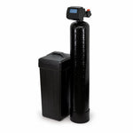 Whole house nitrate filter system, 10 inch by 54 inch Vortech mineral tank with 1.5 cubic feet of WQA Gold Seal ResinTech SIR-100-HP nitrate-selective resin, 1-inch metered demand control valve, and square brine tank, 6 GPM service flow, sold by Mid Atlantic Water