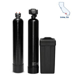 Irvine CA whole house water filter and softener system: catalytic carbon filter and Fleck 5600SXT softener, built for Irvine's municipal water supply, sold by Mid Atlantic Water