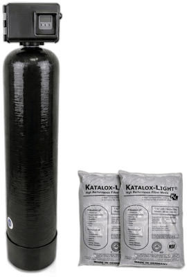 Mid Atlantic Water Fleck 2510AIO 2.0 cubic foot iron filter with Katalox Light media