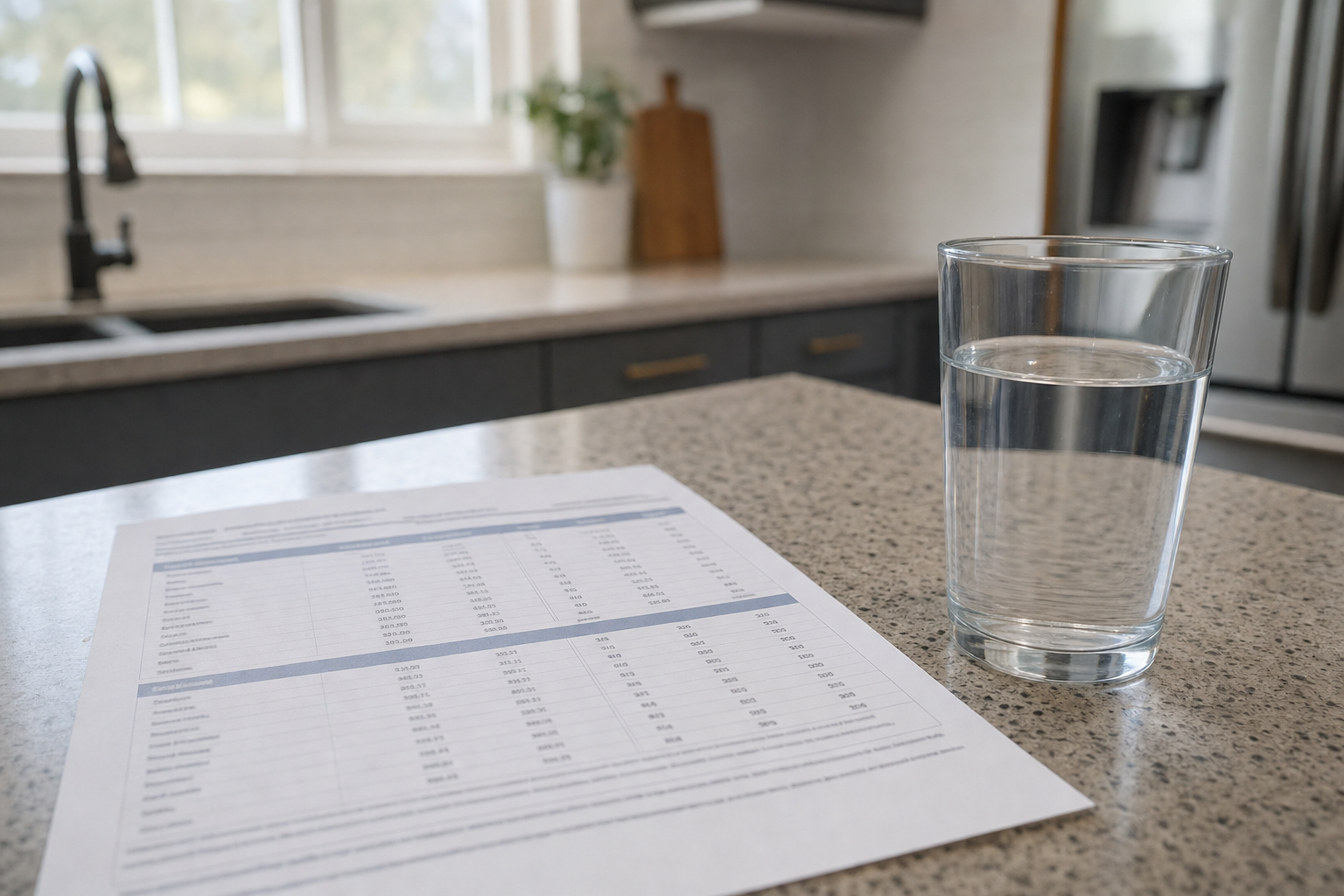 A complete laboratory water quality report